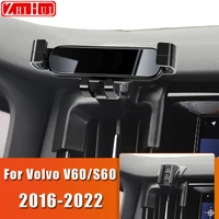 car styling mobile phone holder for volvo v60 s60 v90 s90 2016 2022 air vent mount gravity bracket stand auto accessories