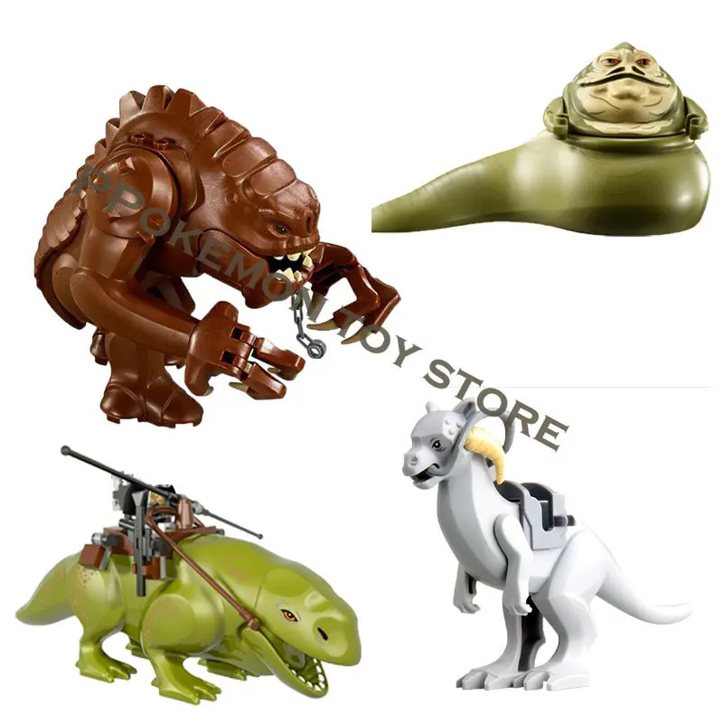 

Disney Jabba Dewback Rancor Mandalorian Stormtrooper Luke Skywalker Darth Vader Star Blocks Action Figure Model Doll Toys Gifts