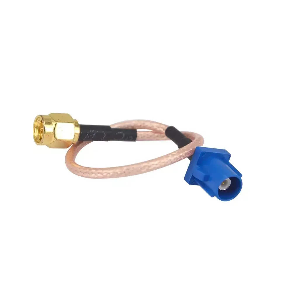 

2 piece/lot GPS Antenna Extension Cable Fakra C Male to SMA Male Plug RG316 Active Pigtail Extend Cord 15CM