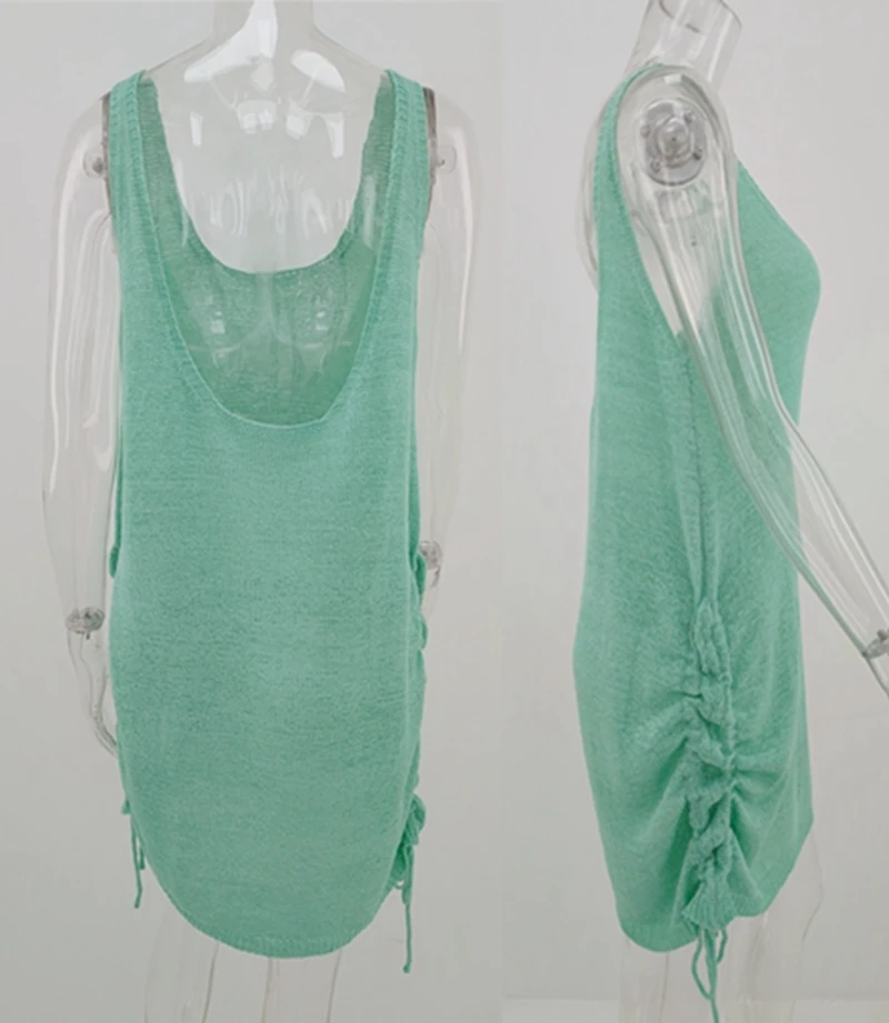 Сексуальное женское платье с открытой спиной и шнуровкой летнее кафтан