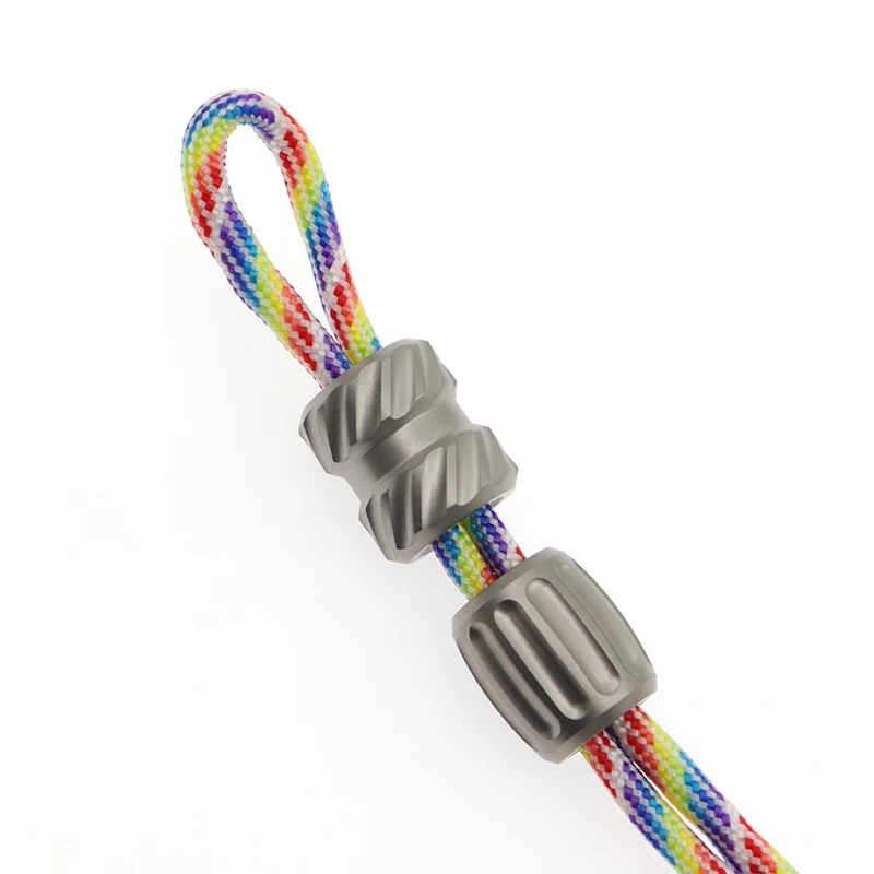 Нож для выживания бусы на веревочке EDC титановый сплав TC4 Acampada