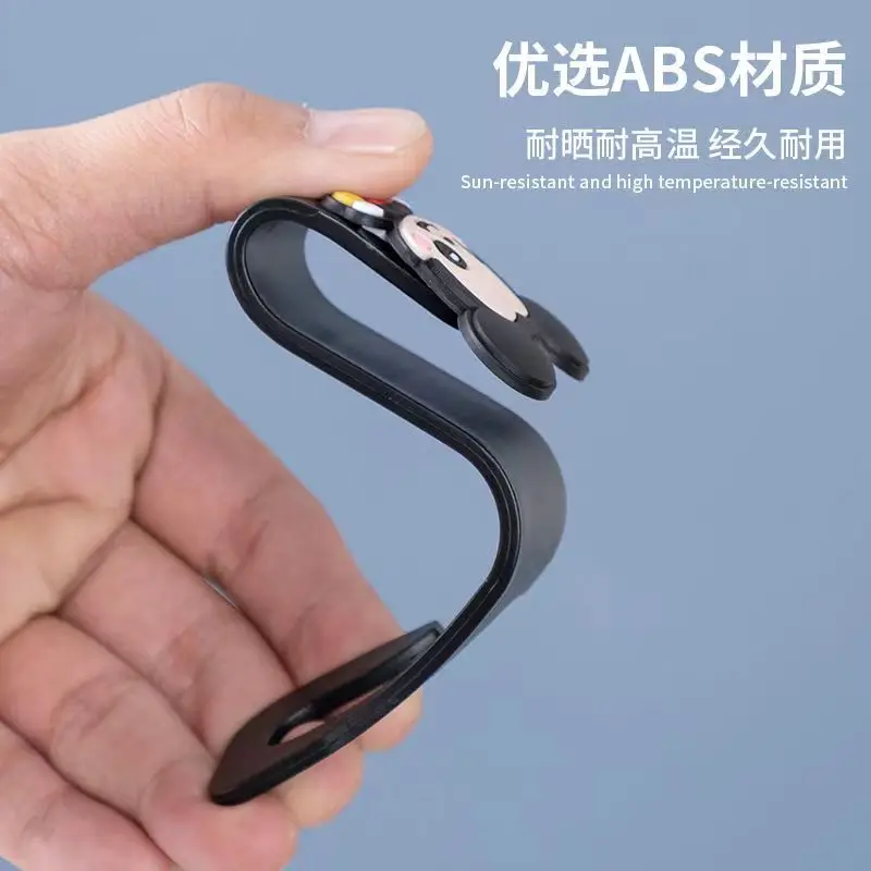 2 пары мультяшных креативных автомобильных крючков крючки для спинки заднего