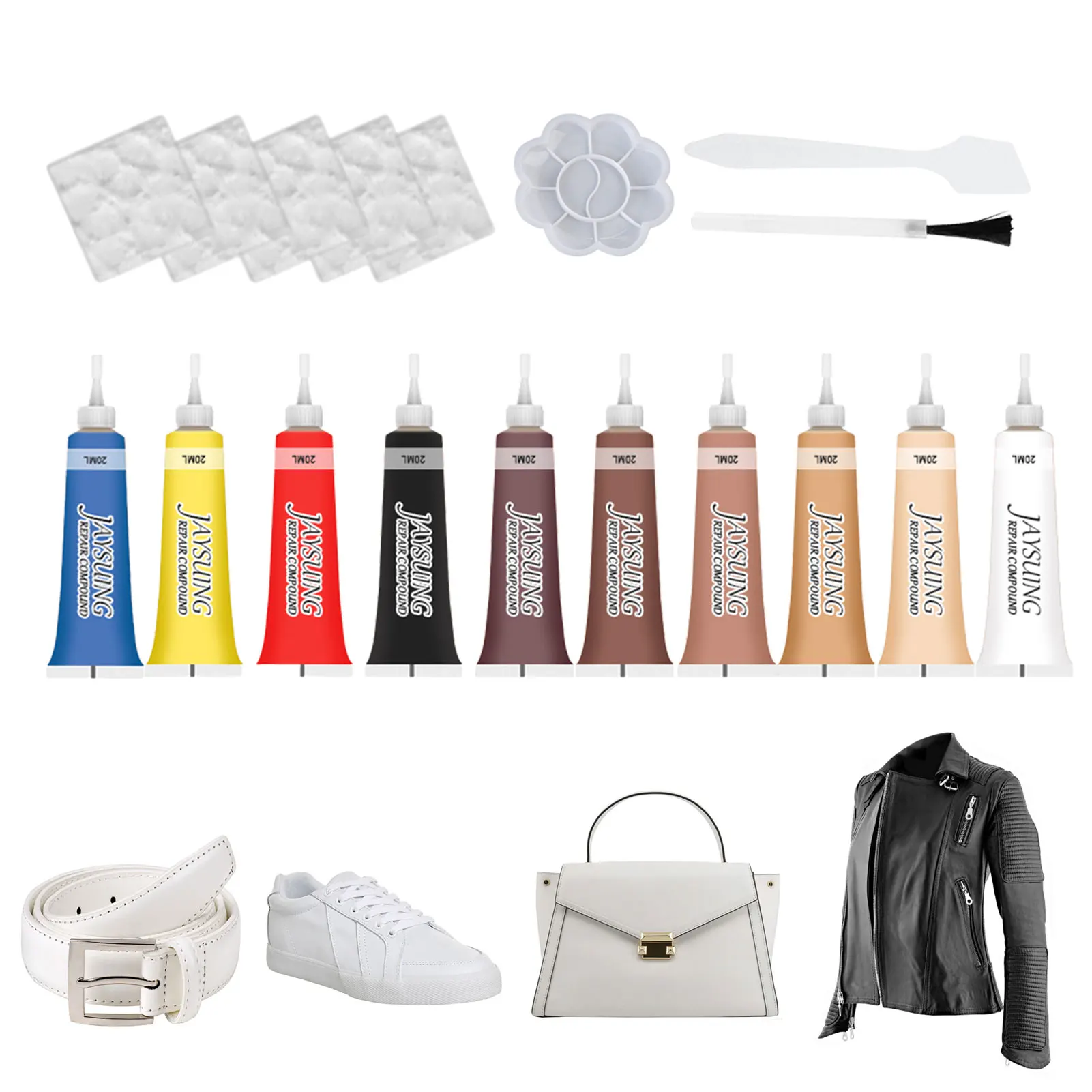 

Vinyl And Leather Repair Kit PU Leather Repair Paint Gel For SofaRestorer Of Your Couch Sofa Car Seat Super Easy Instructions To