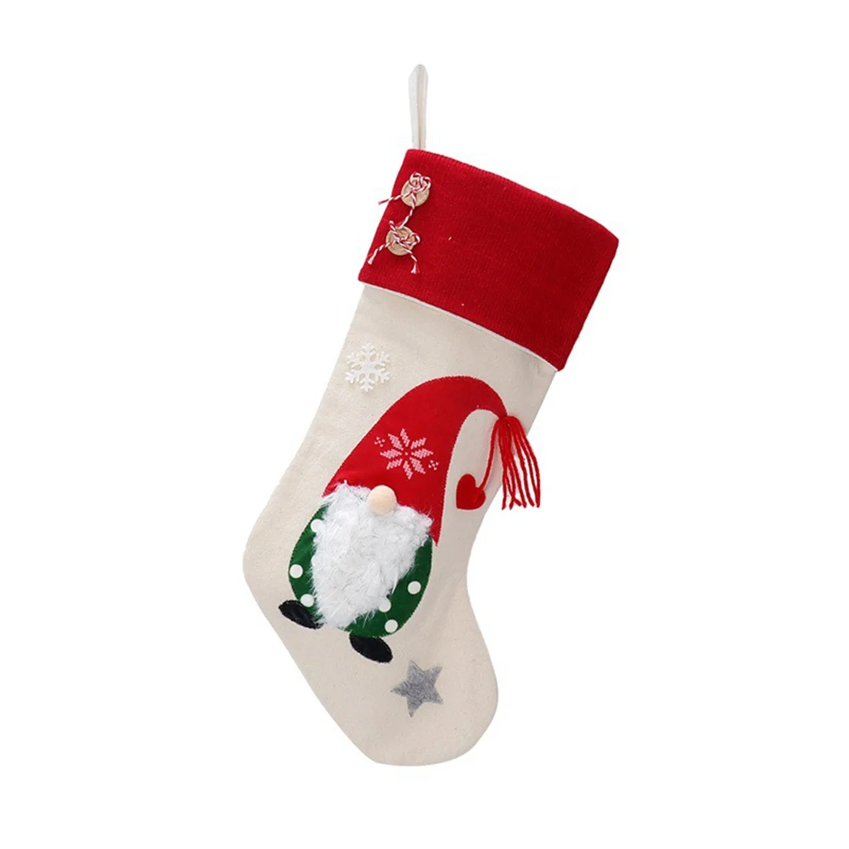 

Christmas Stockings , Linen Red 3D Suit Xmas Decorations Indoor Hanging Stockings