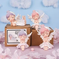cute angel car accessories resin girl statue mini garden accessories christmas decorations modern home decor