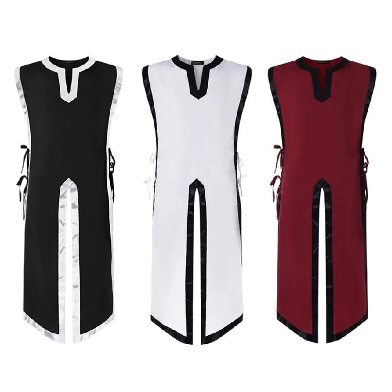 

Medieval Vintage Men's Sleeveless Vest Cosplay Knight Costume