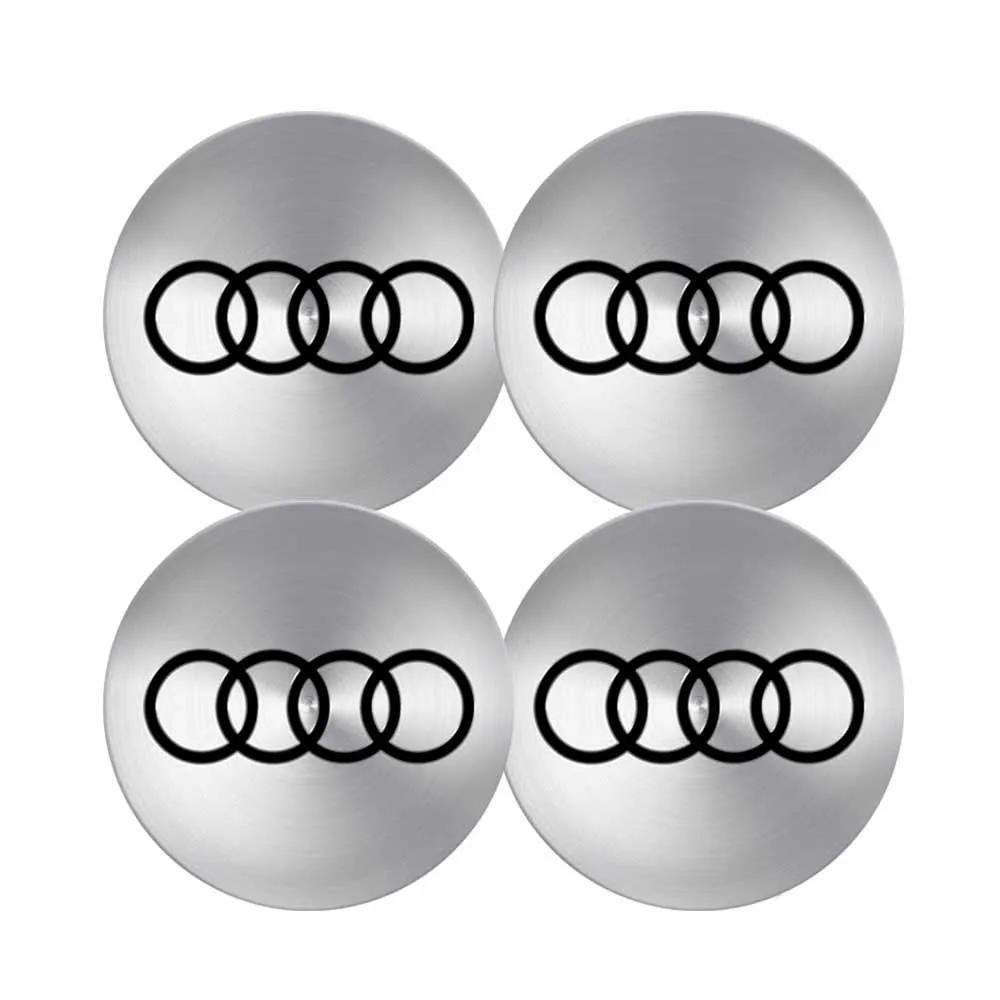 

56/60/63/68 мм эмблема автомобиля колпаки ступицы колеса наклейки колпаки ступицы значок наклейки украшения для Audi A3 8P A4 B8 A6 C7 8V B9 B7 B6 C6 A5 Q5