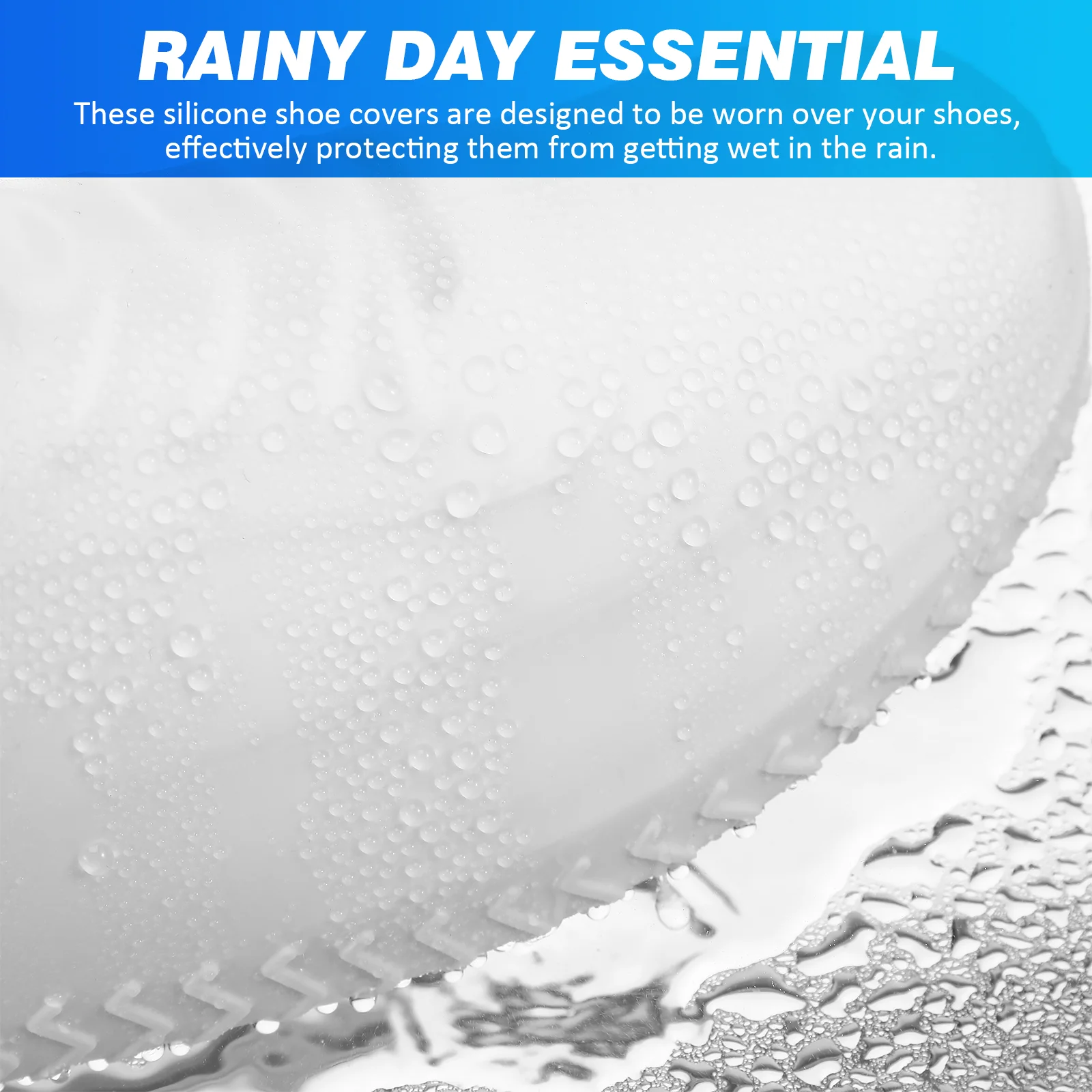 2 пары нескользящих бахил водонепроницаемые защитные бахилы непромокаемые