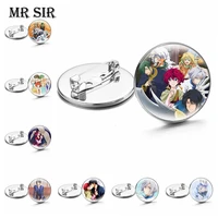 akatsuki no yona badge brooches cartoon figure breastpin lapel pins clothes backpack decoration boys girls anime%c2%a0cosplay%c2%a0jewelry