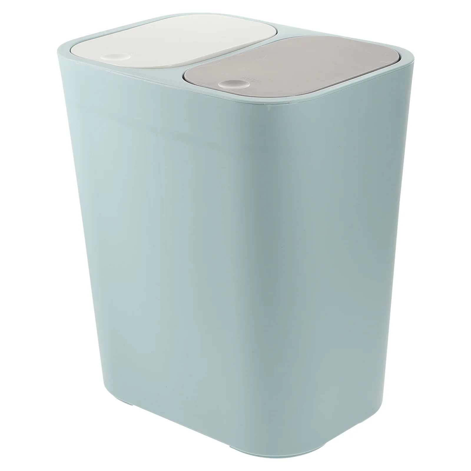 

Sorting Trash Can Garbage Bin Trashcan Waste Basket Lids Double Bins White Pedal Cover Dust