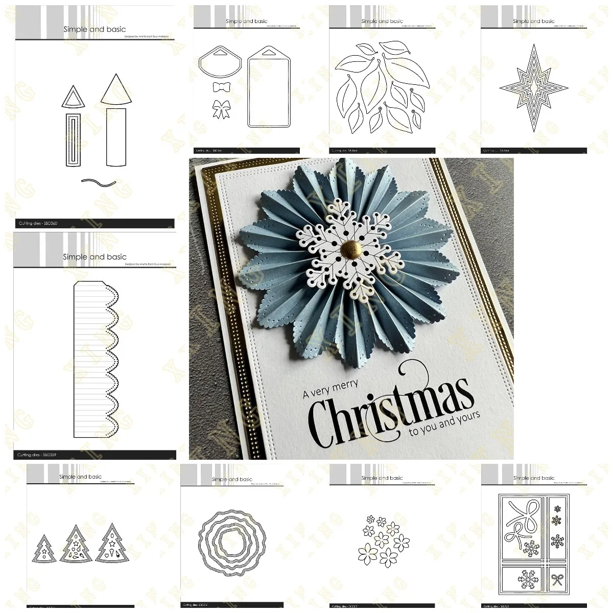 

2023 New Sweet Rosette Cutting Dies Metal Cutting Die Scrapbook Embossed Paper Card Album Craft Template Cut Die Stencils