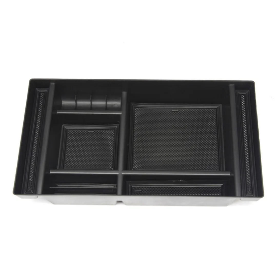 

New 1pc Center Console Organizer Tray Multi-functional Armrest Storage Box Durable Plastic Car Interior Accessories
