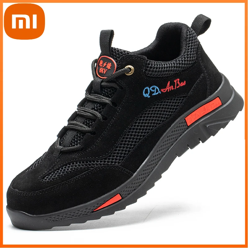 

Xiaomi Breathable Mesh Work Safety Shoes Steel Toe Cap Industrial Shoes Anti-smash Anti-puncture Indestructible Shoes Sneakers