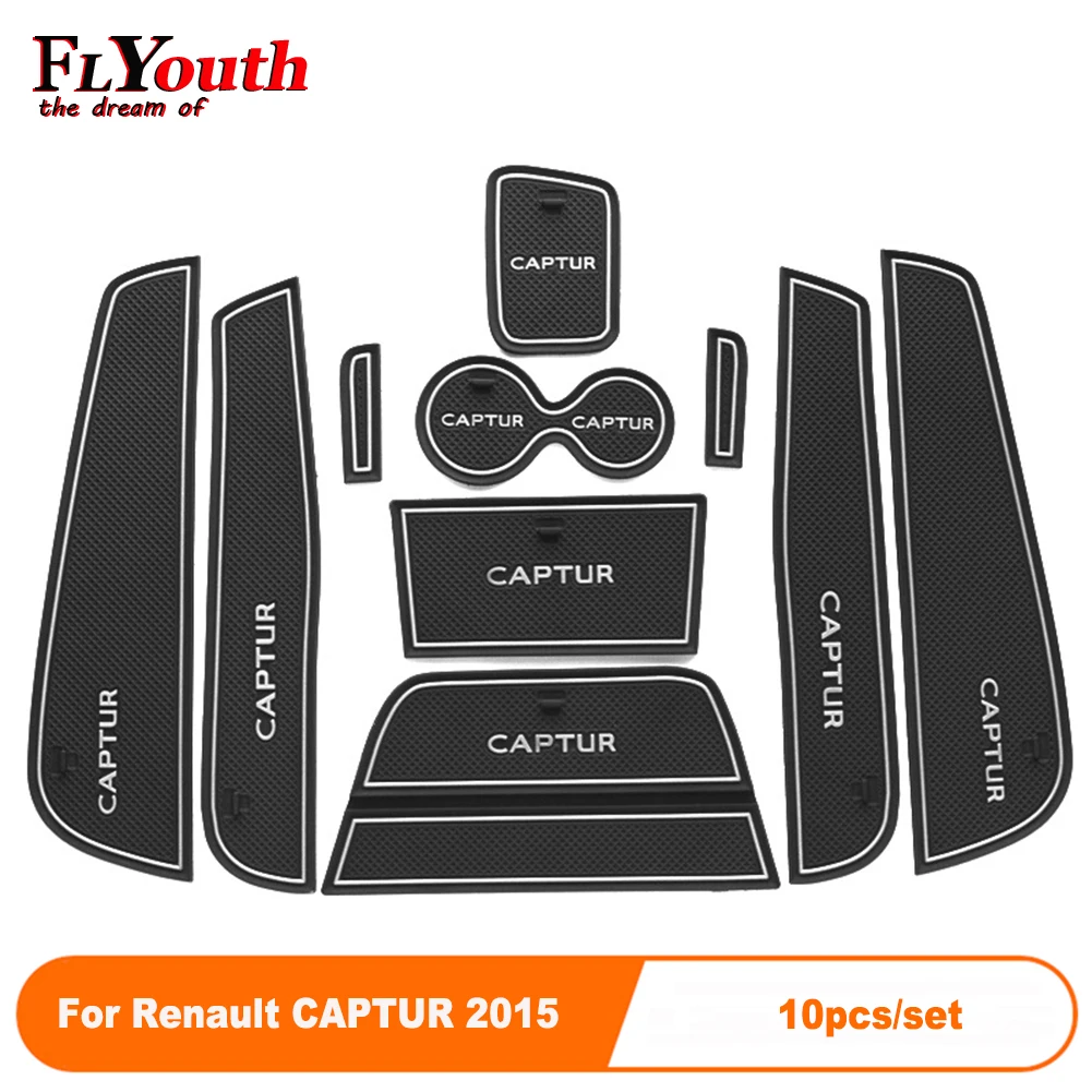 

10 шт./комплект, Противоскользящие коврики для дверей Renault CAPTUR 2015