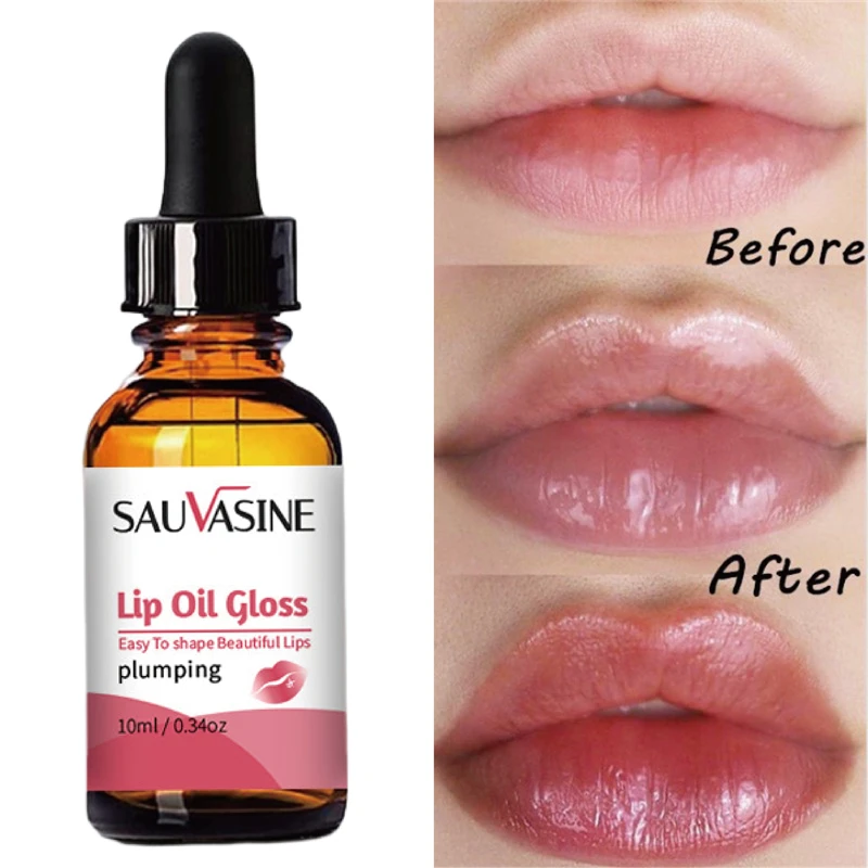 

Instant Volumising Lips Serum Plumper Repairing Reduce Fine Lines Fuller Filler Bigger Pulp Lips Moisturizing Care Essence 10ML