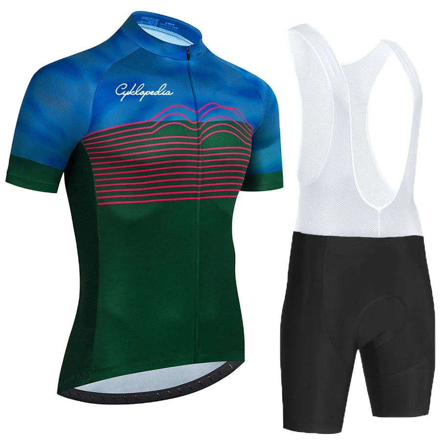 

Cyklopedia Sports Team Training Cycling Clothing Breathable Men Short Sleeve Mallot Ciclismo Hombre Verano Cycling Jersey Sets
