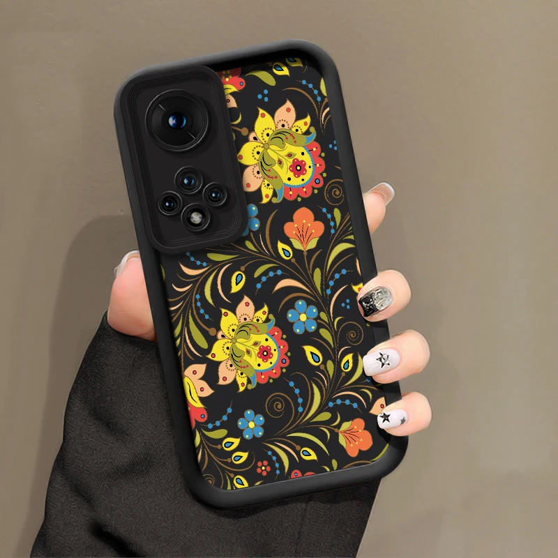 Фото Чехол для телефона Huawei Honor Magic 8 Pro 7 Lite X30 X8B X7B X8A X7A X7D X60 Pro, модный противоударный матовый чехол с цветочным принтом №4