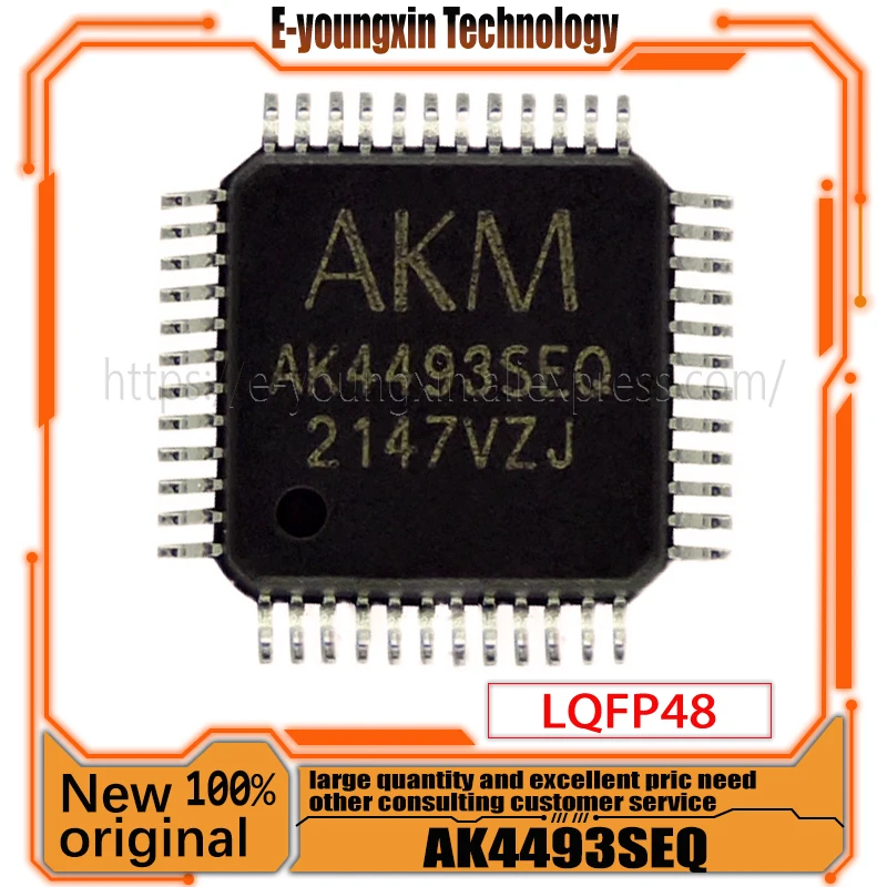 

1 шт./партия, AK4493SEQ AK4493SEQ-L LQFP48, новый оригинальный