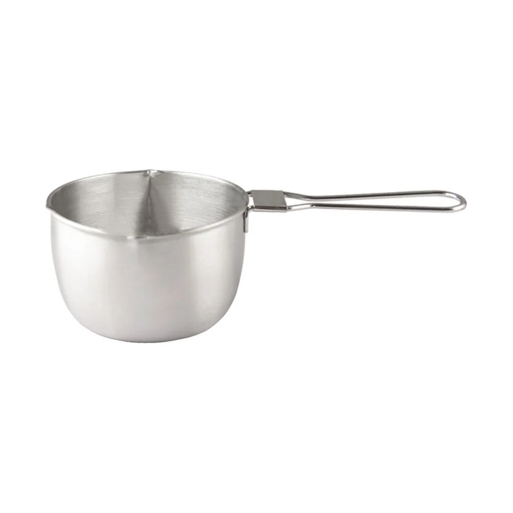 

Household Cooking Pot Stainless Steel Saucepan Seasoning Heating Pot (Silver)