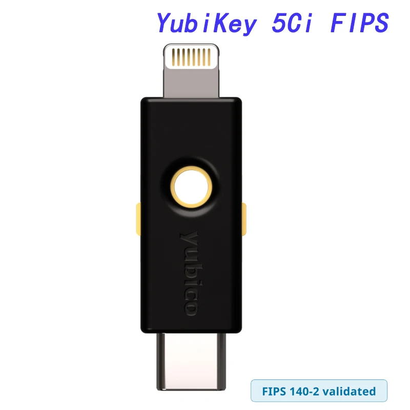 

YubiKey 5Ci FIPS WebAuthn, FIDO2 CTAP1, FIDO2 CTAP2, Universal 2nd Factor (U2F)