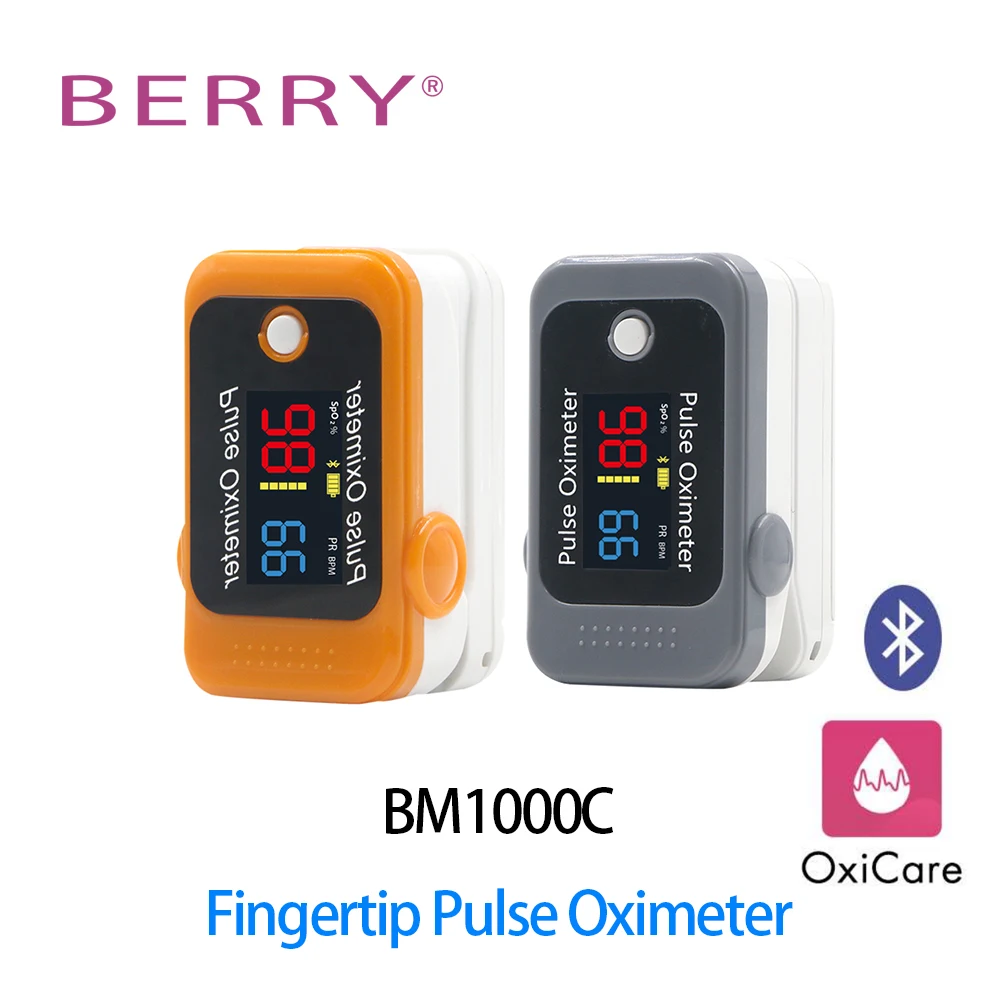 

BERRY Finger Pulse Oximeter SPO2 Blood Oxygen Heart Rate Saturation Meter TFT LCD Display Home health Care Testing Instruments