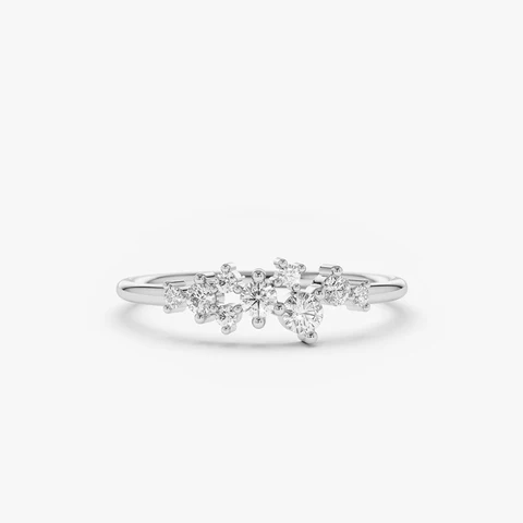 Обручальные кольца Lnngy из стерлингового серебра 925 пробы с муассанитом для женщин, круглые кольца с бриллиантами для лаборатории, ювелирные изделия