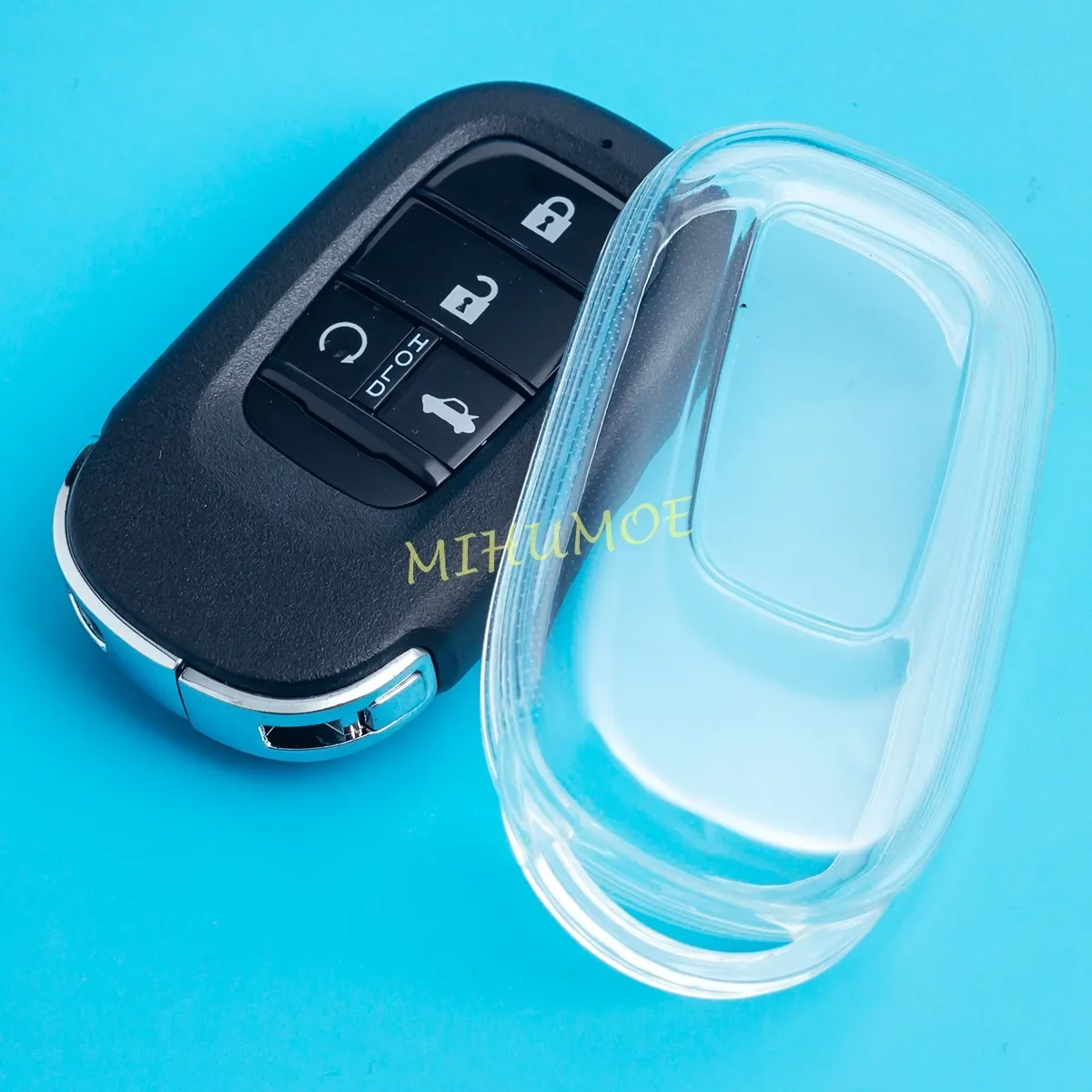 

Для Honda Civic Accord CR-V CRV HR-V HRV ZRV Pilot Vezel 2022-2025 прозрачный автомобильный брелок для ключей, чехол-держатель, аксессуары