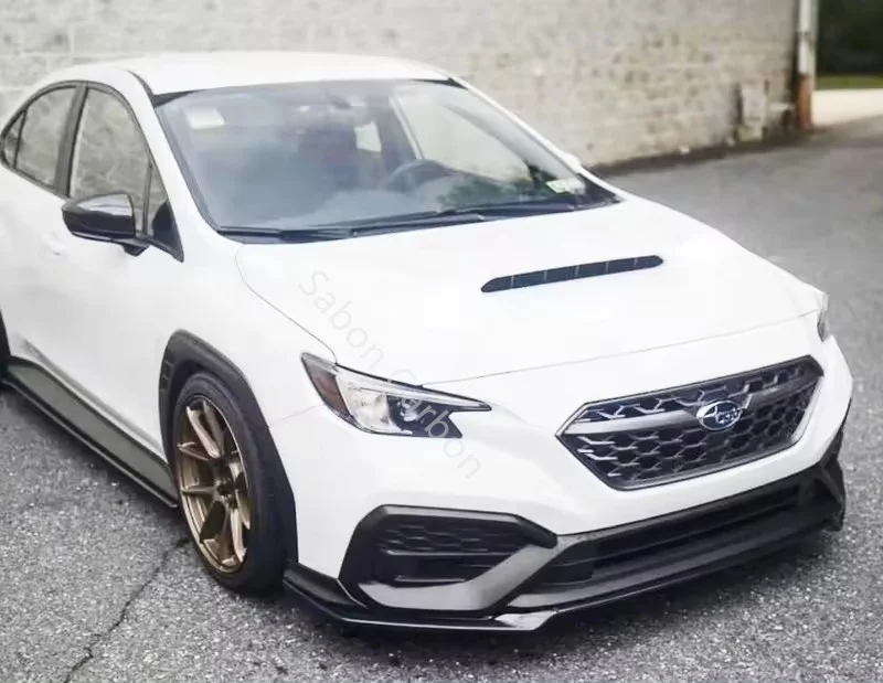 Для Subaru WRX S4 3-PC Sti Стиль Передний бампер Губный сплиттер Спойлер JDM Запчасти