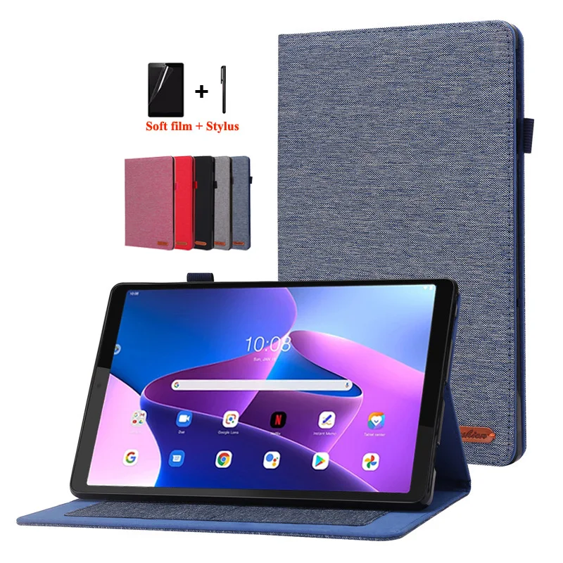 

For Funda Lenovo Xiaoxin Pad 2022 Case Flip Stand Soft Silicone Back Tablet for Lenovo Tab M10 Plus 3rd Generation 10.6 Case Pen