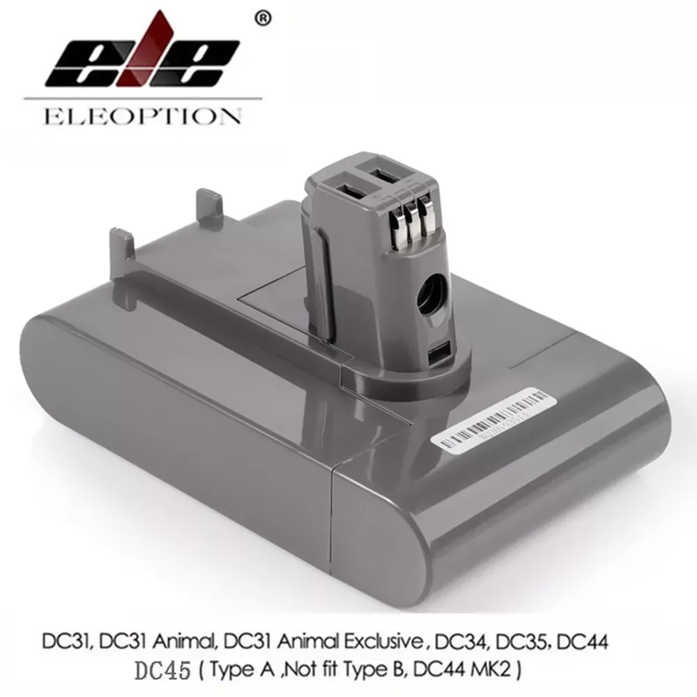 

(Type A) 22.2V 3000mAh Li-ion Vacuum Battery for Dyson DC35, DC45 DC31, DC34, DC44, DC31 Animal, DC35 Animal,917083-01