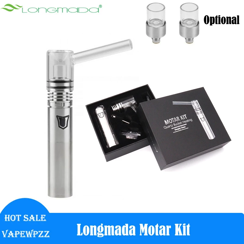 

Longmada Motar Kit Wax Vape Pen Stick 1300mah Battery Quartz Bucket Chamber 0.4ohm 510 Thread Vaporizer for Concentrate Vape