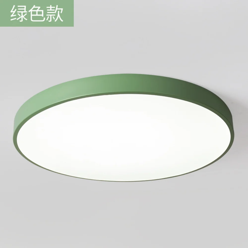

LED ceiling lamp Nordic simple Modern macarone ceiling ultra thin living room bedroom study circular balcony lamp