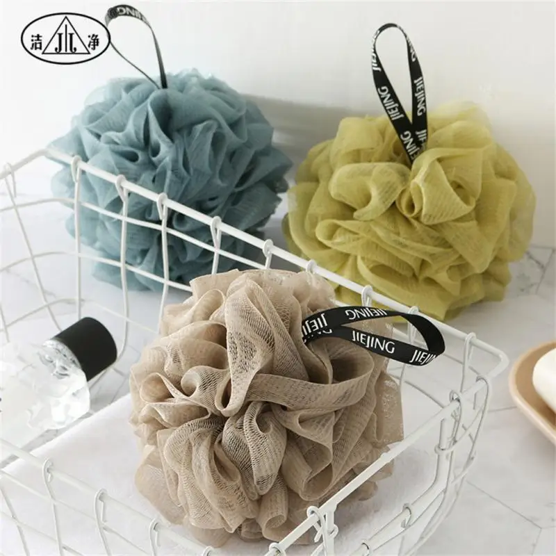

Soft Mesh Bath Sponge Balls Nylon Cleaning Brush Shower Puff Body Cleaner Exfoliating Scrubbers Bath Bathroom Accessories