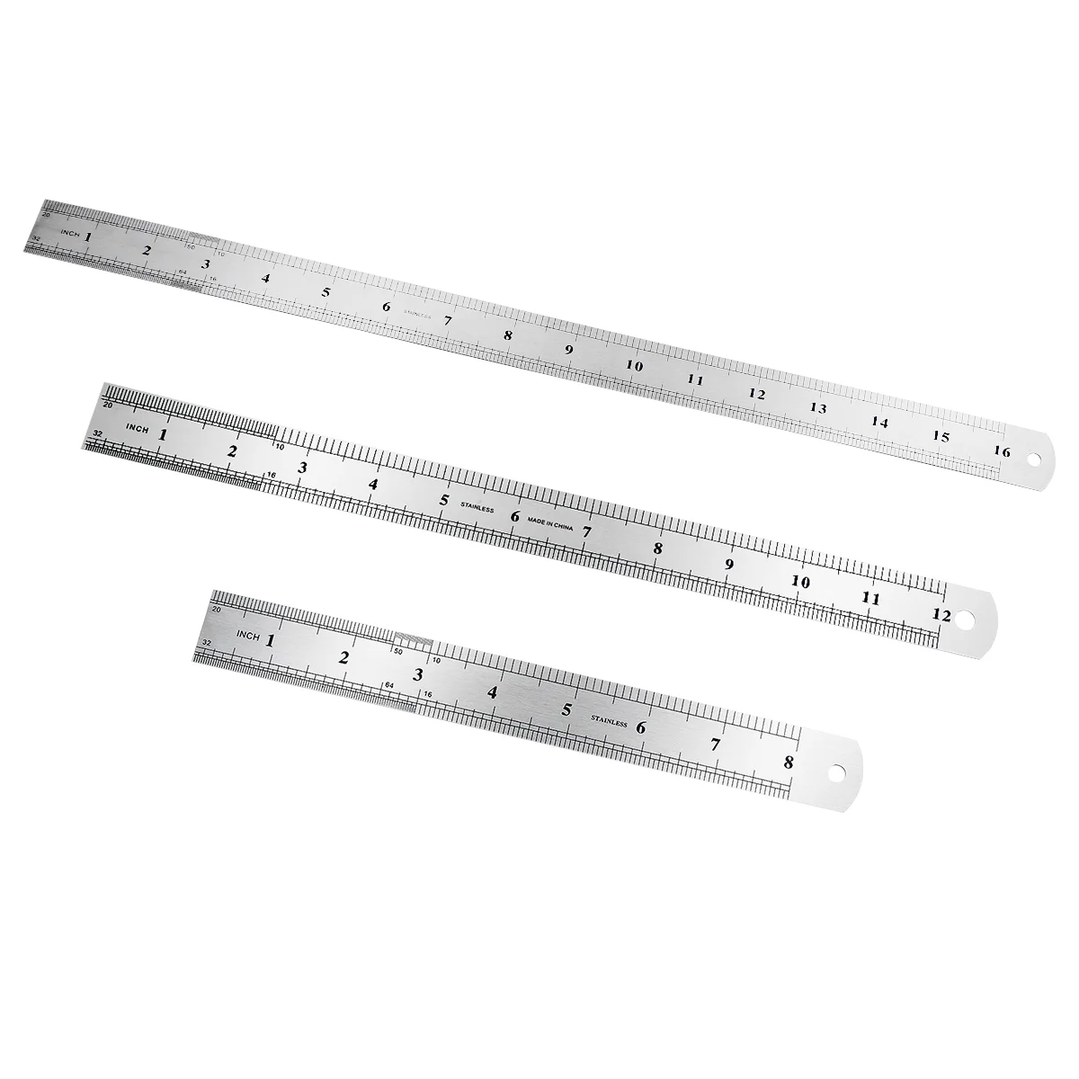 

Stainless Steel Ruler Machinist Engineer Ruler Metal Ruler for Technical Drawings 20, 30 and 40 Rectangle
