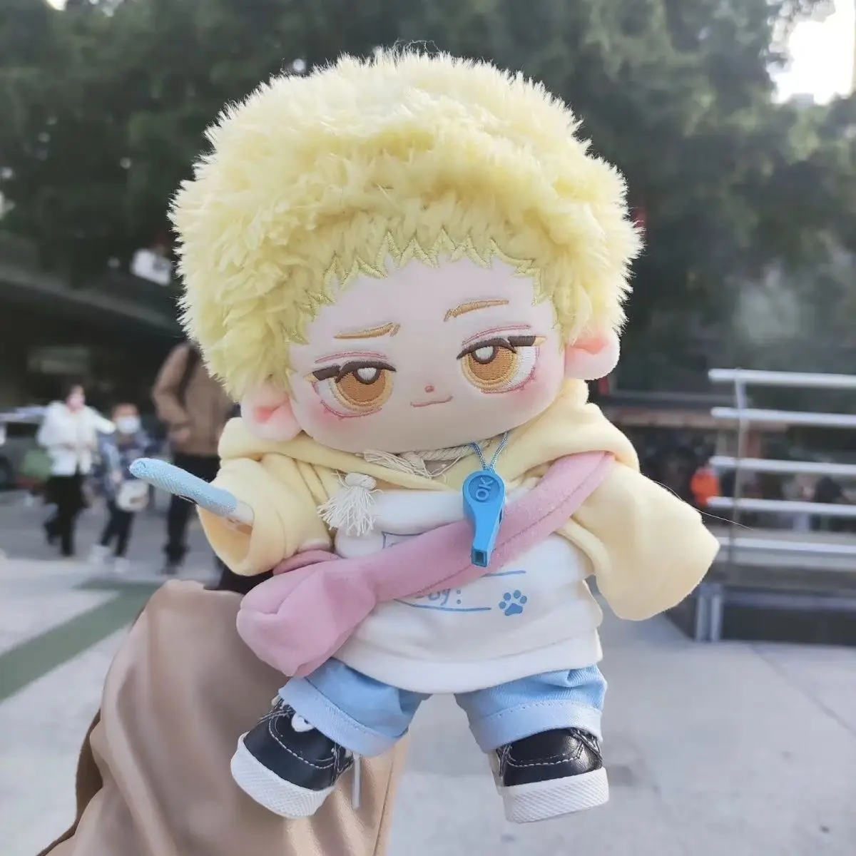 

Anime Kei Tsukishima Haikyuu!! Handsome Boy Soft Plush Stuffed Cotton Doll Body 20CM DIY Dress Up Dolls Plushie Pillow Xmas Gift