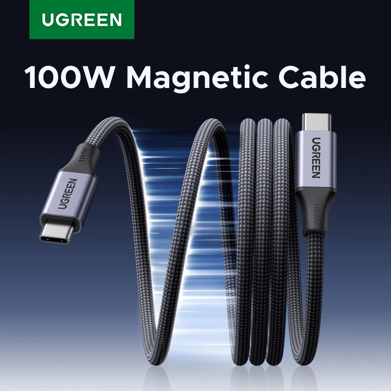UGREEN Magnetic USB C to USB C Cable PD100W Type-C