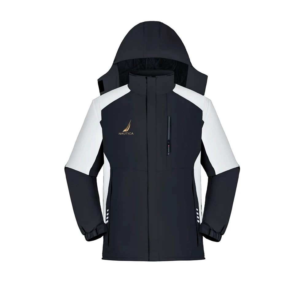 

Повседневная водонепроницаемая куртка NAUTICA для мужчин и женщин, куртка на молнии, с капюшоном, для альпинизма, походов, для весны и осени