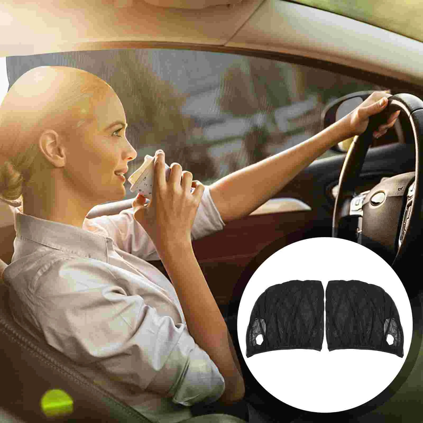 

2Pcs Universal Nylon Breathable Side Window Sunshades Car Window Shade for Auto