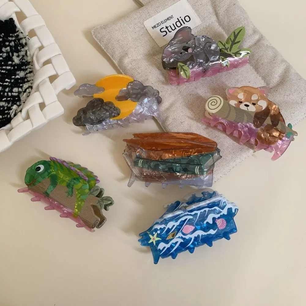 Персонализированная акриловая заколка для волос коала морское существо