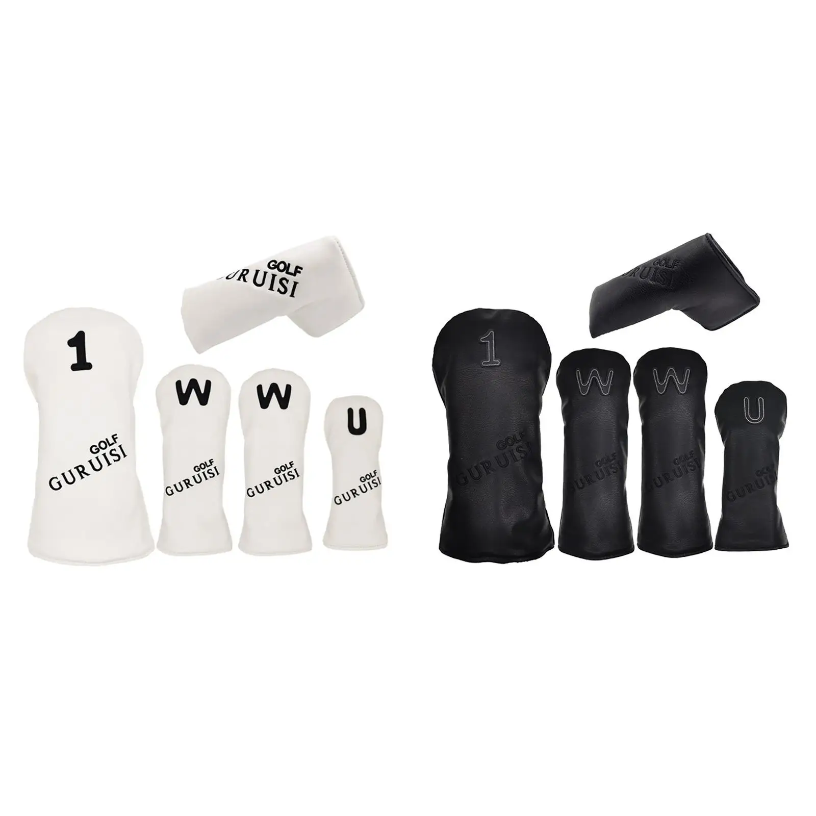 Водонепроницаемый Камуфляжный кожаный чехол для гольфа с деревянной головкой