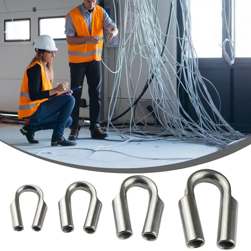 

Кабельный наперсток из нержавеющей стали, безопасный наперсток для троса, кабельный веревочный наперсток, такелаж, стойка, инструмент