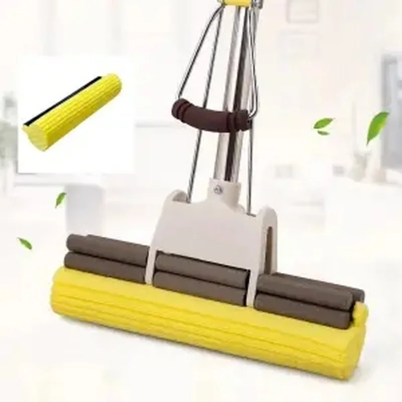

Floor Mop Sponge Mop Twist The Water Mop Microfibre Nozzle Flat Rotated Spray Self-squeezing Without Hand Washing Mop Slippers