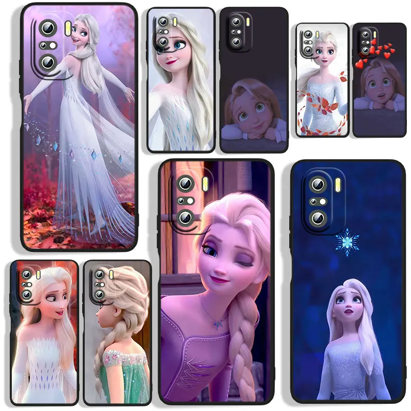 

Disney Nice looking Frozen Phone Case For Xiaomi Redmi 7(Y3) 7A 8 8A 9 9A 9AT 9C 10X 10 4G 5G 10C Black Funda Cover Silicone