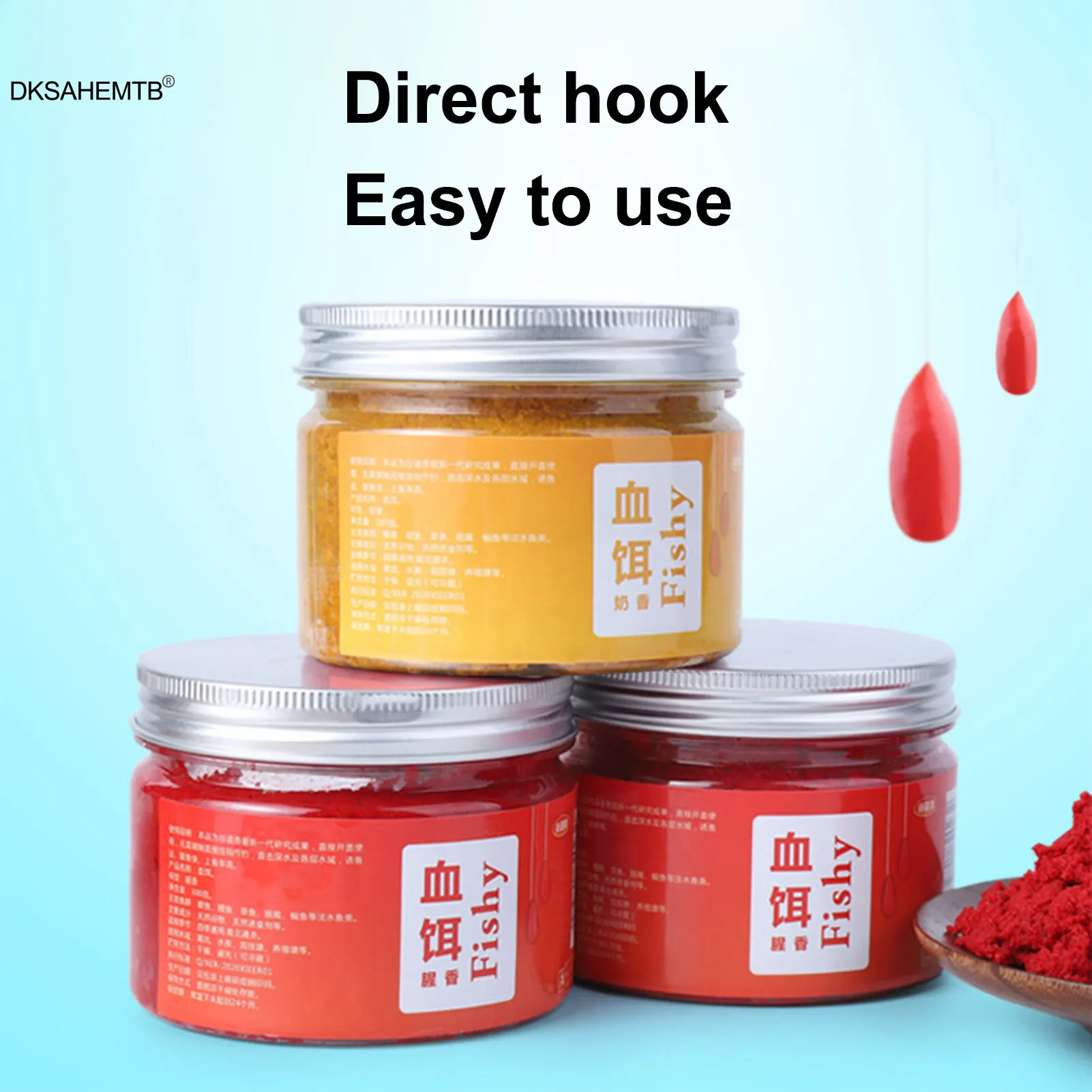 

Fish bait Blood bait Potato Bait No Mixing Bait Pond Fishing Pulling Bait Big Fish Bait Wet Bait Fishing