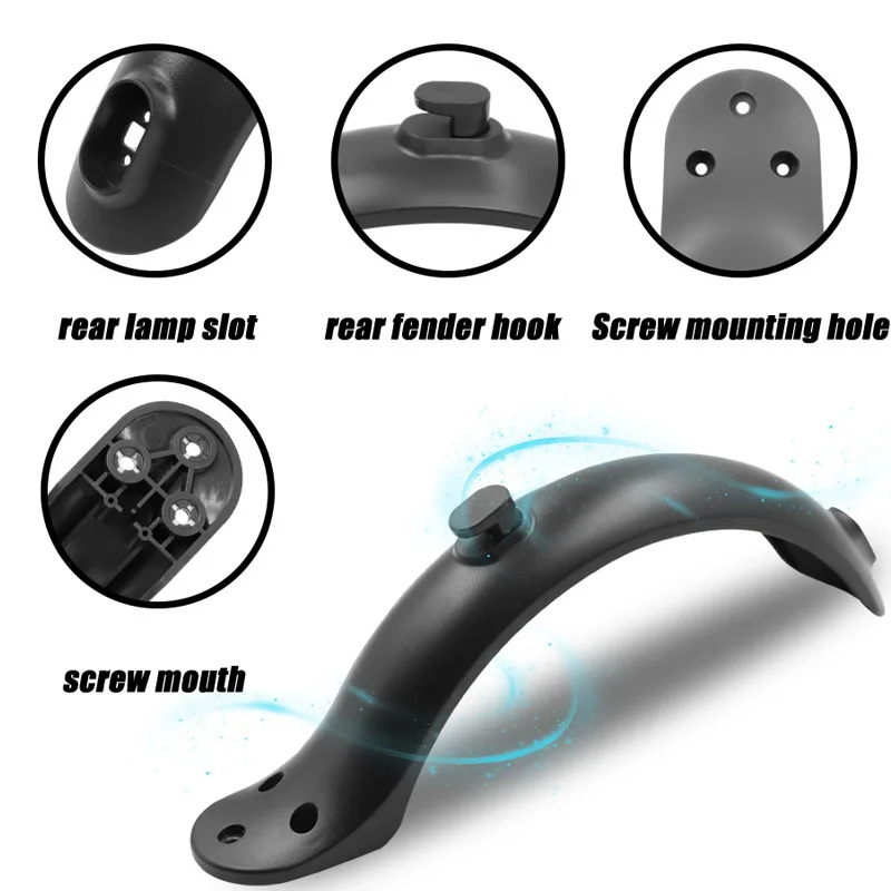

Fender Electric Scooter Rear Fender Rear Tire Anti Splash Fender for Xiaomi M365 and M365 pro Red Parts