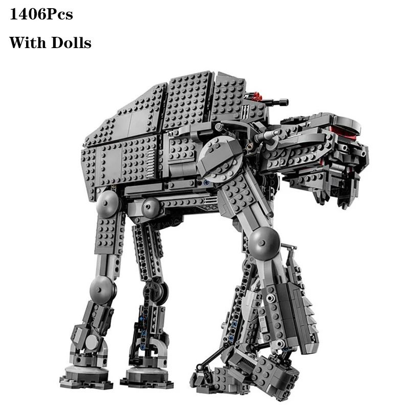 75189 Звездные космические войны тяжелые штурмовые ходунки модели строительных