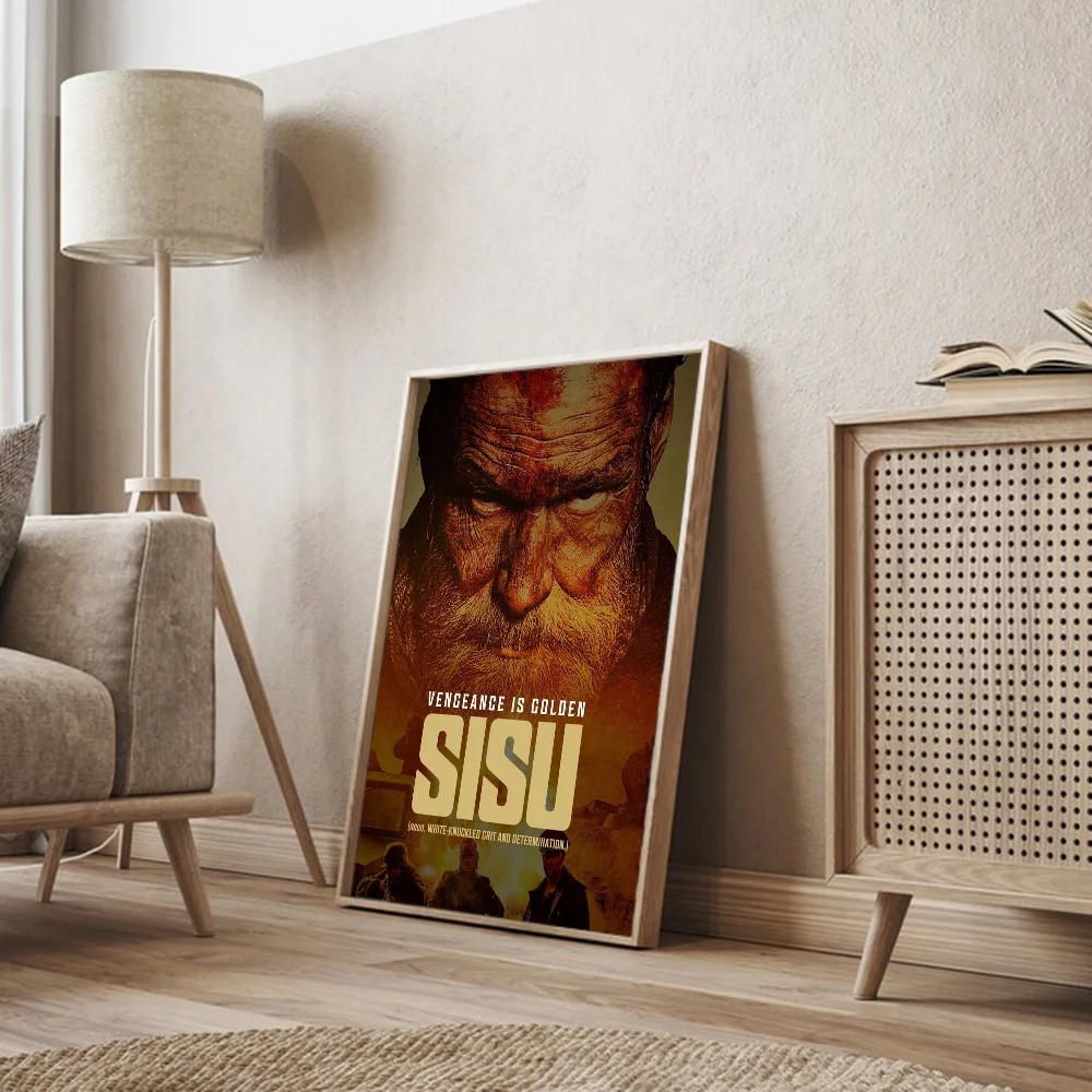 New Action Movie Sisu Vintage Posters Sticky Room Home Bar Cafe Decor Kawaii