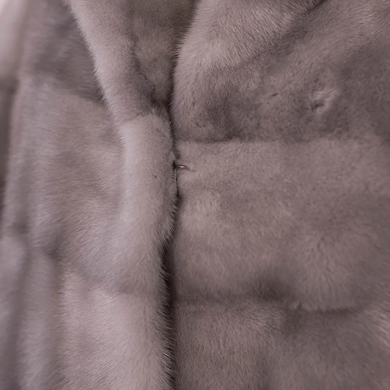 Fashion real mink fur women's coat new winter warm animal fur coat celebrity feng mink fur jacket high quality mink fur coat
