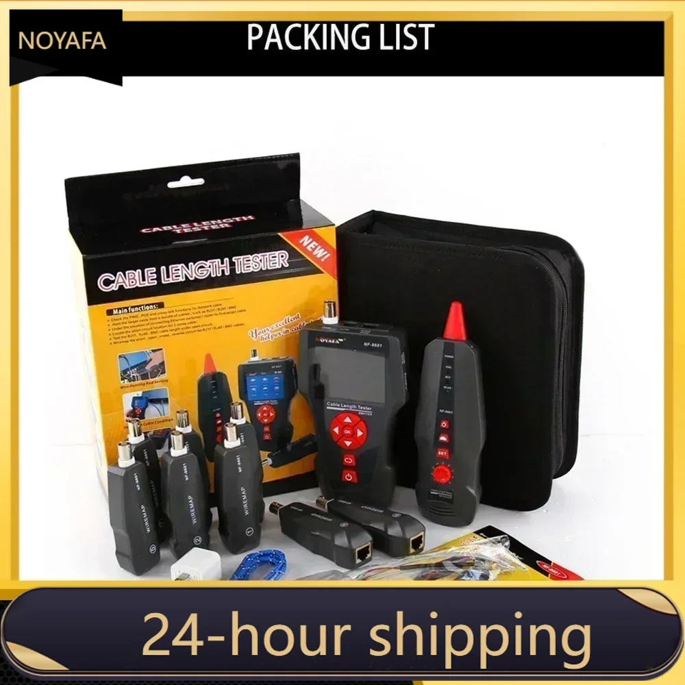 Новый тестер сетевых кабелей NOYAFA NF-8601S с функцией мигания SCAN/POE/PING/портовых