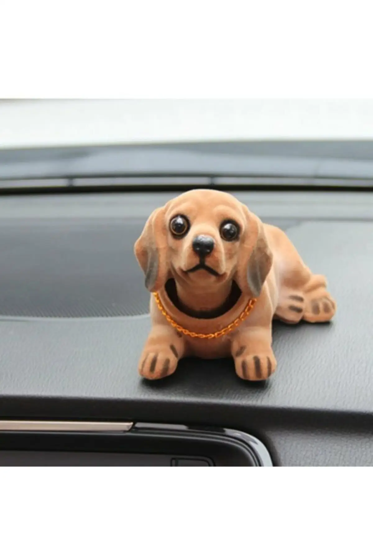 

Head Nodding Dog Car Interior Pivoting head Dog Car Glove Box Ornament